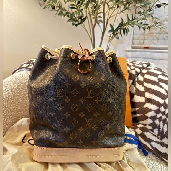 ✨AUTHENTIC✨ Louis Vuitton Monogram Noe Shoulder Bag -Vintage/Repaired … - Picture 1 of 17